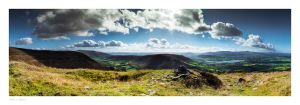 an image of Mynydd Troed overlooking Llangorse in th Brecon Beacons